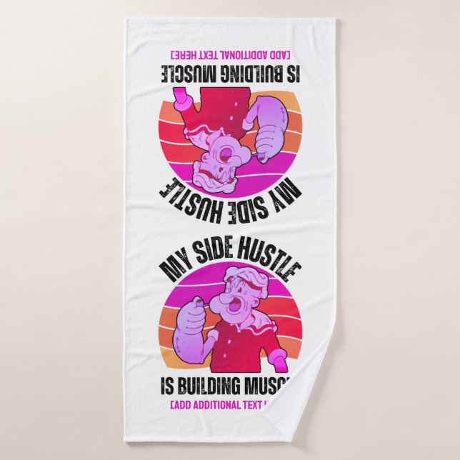 Niedliches POPEYE Mein Seitenhieb ist Gebäude Musk Badehandtuch (Badehandtuch)