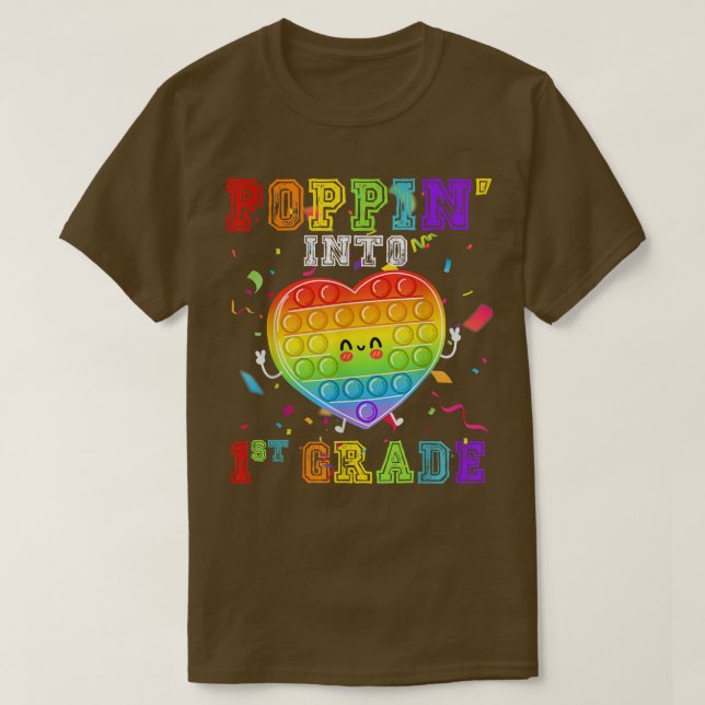 Niedliches Poppin in den ersten Grade Fidget Toy T-Shirt (Design vorne)