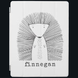 Niedliches Porcupine Einfache Linie Zeichnend Indi iPad Hülle<br><div class="desc">Dieses niedliche,  benutzerdefinierte iPad Gehäuse weist eine whimsikale Linie auf,  die von einer Porcupine gezeichnet wird. Personalisieren Sie es mit Ihrem Namen in einer lustigen Schreibmaschinentypografie. Tolle Geschenkidee!</div>