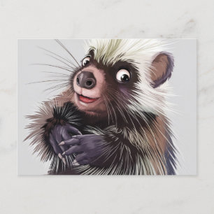 Niedliches Porcupine Postkarte