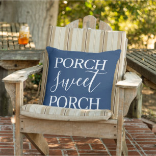 Niedliches Porsche Sweet Porch Zitat Word Art Kissen
