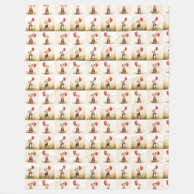 Niedliches Possum Muster Fleece Blanket (Vorderseite)