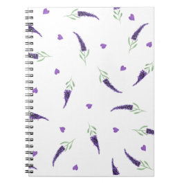 Niedliches Provence Aquarelllavender Header-Notebo Notizblock