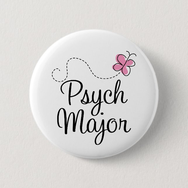Niedliches Psych bedeutendes Geschenk Button (Vorderseite)