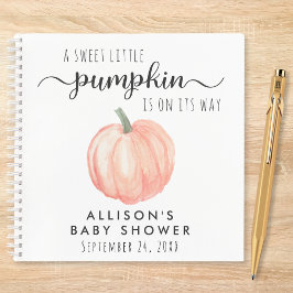 Niedliches Pumpkin Baby Showbook Notizbuch