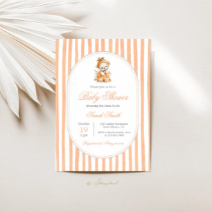 Niedliches Pumpkin Baby Shower Girl Einladung