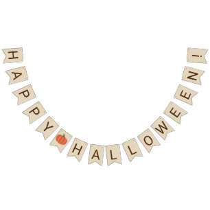 Niedliches Pumpkin Happy Halloween Wimpelkette