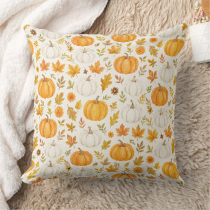 Niedliches Pumpkin-Muster   Erntedank Kissen