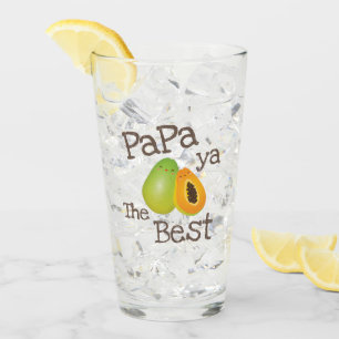 Niedliches Punny Papaya Der schönste sonnige Früch Glas