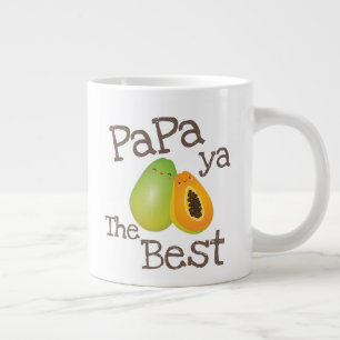 Niedliches Punny Papaya Der schönste sonnige Früch Jumbo-Tasse