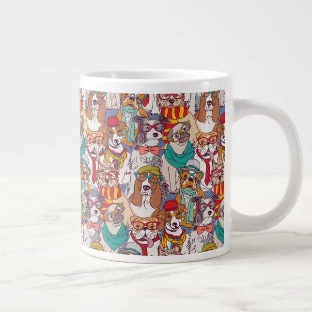 Niedliches Puppenmotiv Jumbo-Tasse (Rechts)