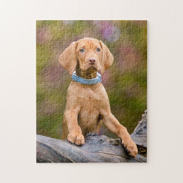 Niedliches puppyeyed Ungar Vizsla Puzzle (Vertikal)