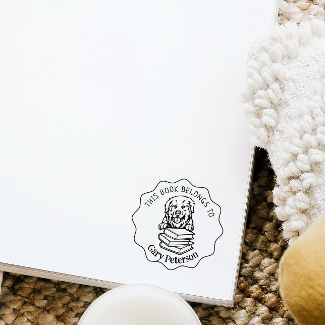 Niedliches Pyrenäenbuch Gummistempel (Von Creator hochgeladen)