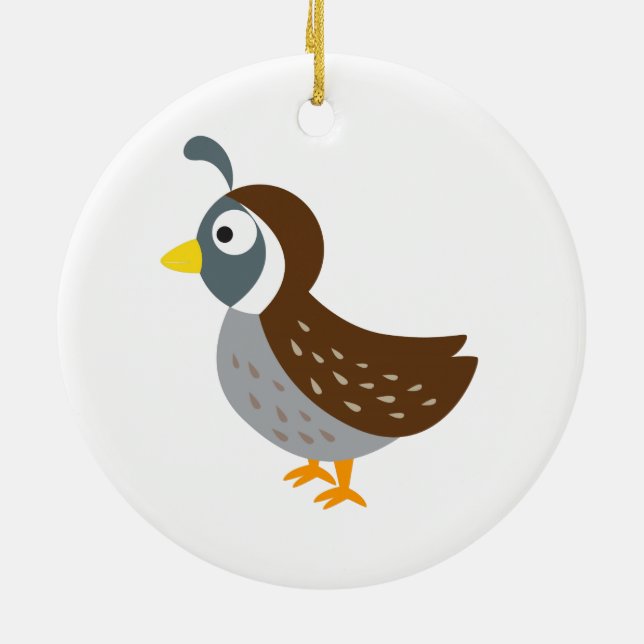 Niedliches Quäntchen Keramikornament (Hinten)