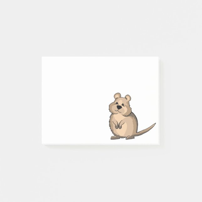 Niedliches Quokka australisches Beuteltier Post-it Klebezettel (Vorderseite)