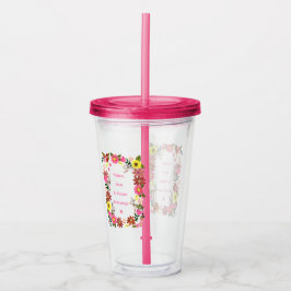 Niedliches Rabbit-Zitat Acryltrinkbecher