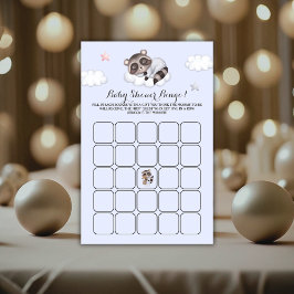 Niedliches Raccoon Baby Shooting Game Bingo