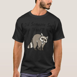 Niedliches Raccoon Fragend Tier für Wildtiere T-Shirt