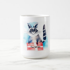 Niedliches Raccoon-Geburtstagsgeschenk Kaffeetasse