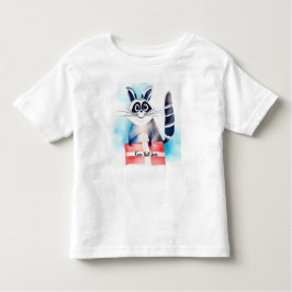 Niedliches Raccoon-Geburtstagsgeschenk Kleinkind T-shirt