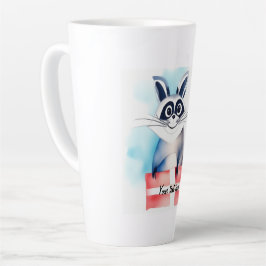 Niedliches Raccoon-Geburtstagsgeschenk Milchtasse