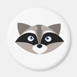 Niedliches Raccoon-Gesicht Magnet