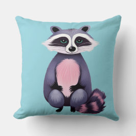 Niedliches Raccoon Kissen