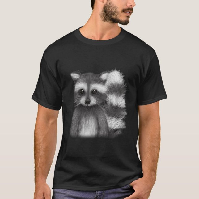 Niedliches Racoon T-Shirt (Vorderseite)