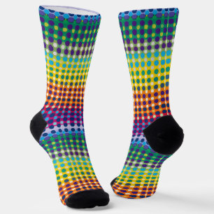 Niedliches Rainbow Dot Muster Socken