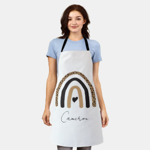 Niedliches Rainbow Leopard Muster Schürze