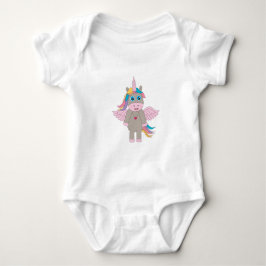 Niedliches Rainbow Unicordesign Baby Strampler