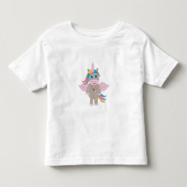 Niedliches Rainbow Unicordesign Kleinkind T-shirt