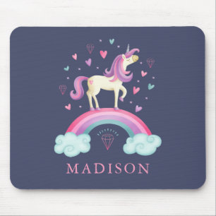 Niedliches Rainbow Unicorn Mousepad