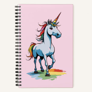 Niedliches Rainbow Unicorn Notizbuch