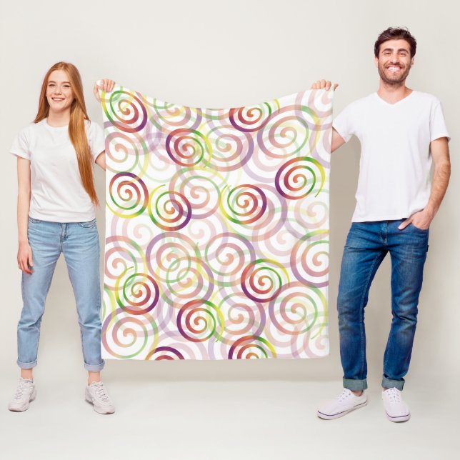 Niedliches Rainbow-Weihnachtsmuster Fleecedecke (Beispiel)