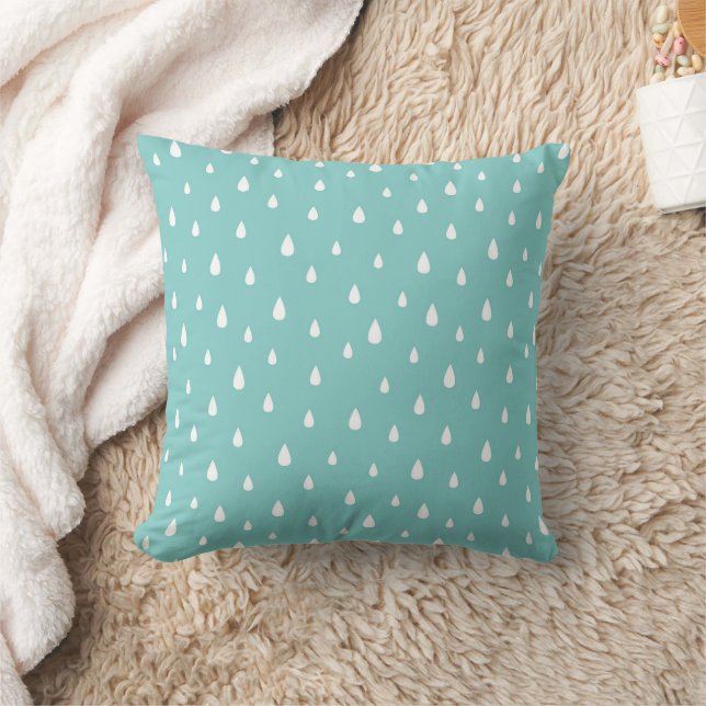 Niedliches Raindrop Pattern Kissen (Decke)