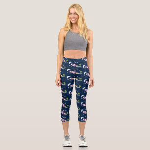 Niedliches Raketenschiff zur Darstellung des Carto Capri Leggings