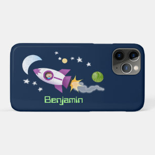 Niedliches Raketenschiff zur Darstellung des Carto Case-Mate iPhone Hülle