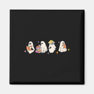 Niedliches Reading Ghost Halloween Ghost Buch Spoo Magnet