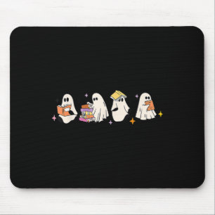 Niedliches Reading Ghost Halloween Ghost Buch Spoo Mousepad