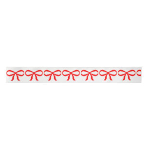 Niedliches Red Bow Wrapping Paper Satinband