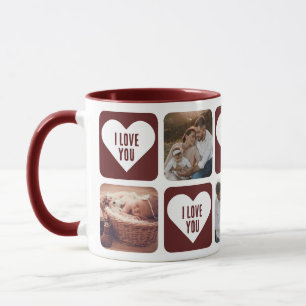 Niedliches Red Custom Foto I Liebe Sie Tasse