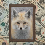 Niedliches Red Fox Wildlife Foto Trifold Geldbörse<br><div class="desc">Für den Fan von Natur und Wildnis! Sichern Sie sich Geld und Kreditkarten mit dieser Brieftasche,  die ein Foto-Bild eines niedlichen Red Fox mit spitzen Ohren und Schnauze. Wählen Sie Ihre Portemonnaie aus.</div>
