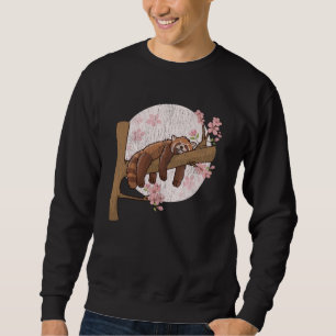 Niedliches Red Panda Nickerchen Lazy Sleeping Anim Sweatshirt