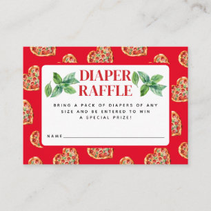 Niedliches Red White Slice Slice Slice Baby Diaper Begleitkarte