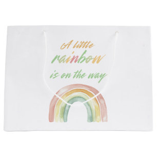 Niedliches Regenbogen Kinderdusche Große Geschenktüte