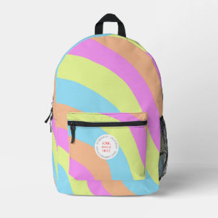 Niedliches Regenbogenbild Personalisiert Bedruckter Rucksack