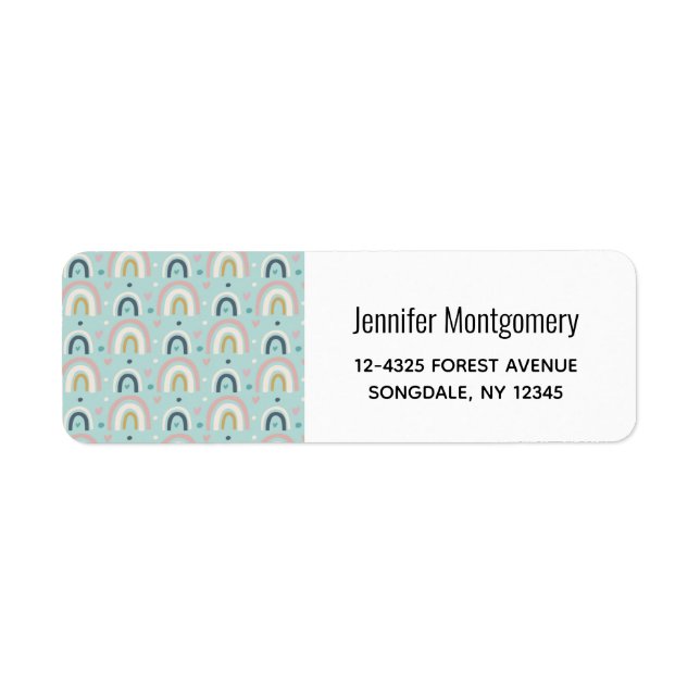 Niedliches Regenbogenmuster (Vorne)