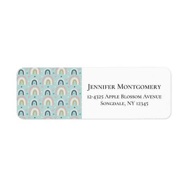 Niedliches Regenbogenmuster (Vorne)