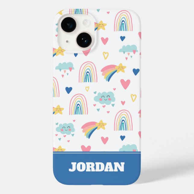 Niedliches Regenbogenmuster Case-Mate iPhone Hülle (Rückseite)